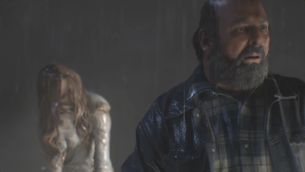 زن پشت راننده کامیون RE2Remake