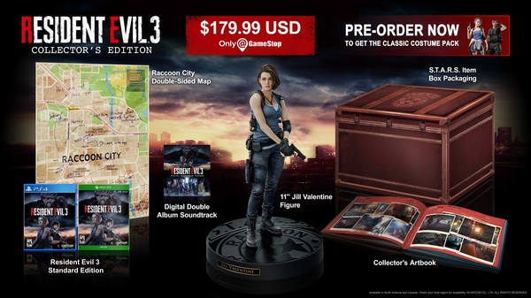 پوستر نسخه کلکسیونی Resident Evil 3