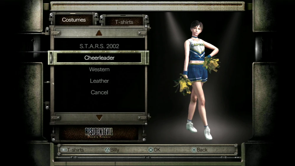 RE0HD_Costumes_Rebecca_Cheerleader